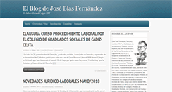 Desktop Screenshot of elblogdejoseblasfernandez.com